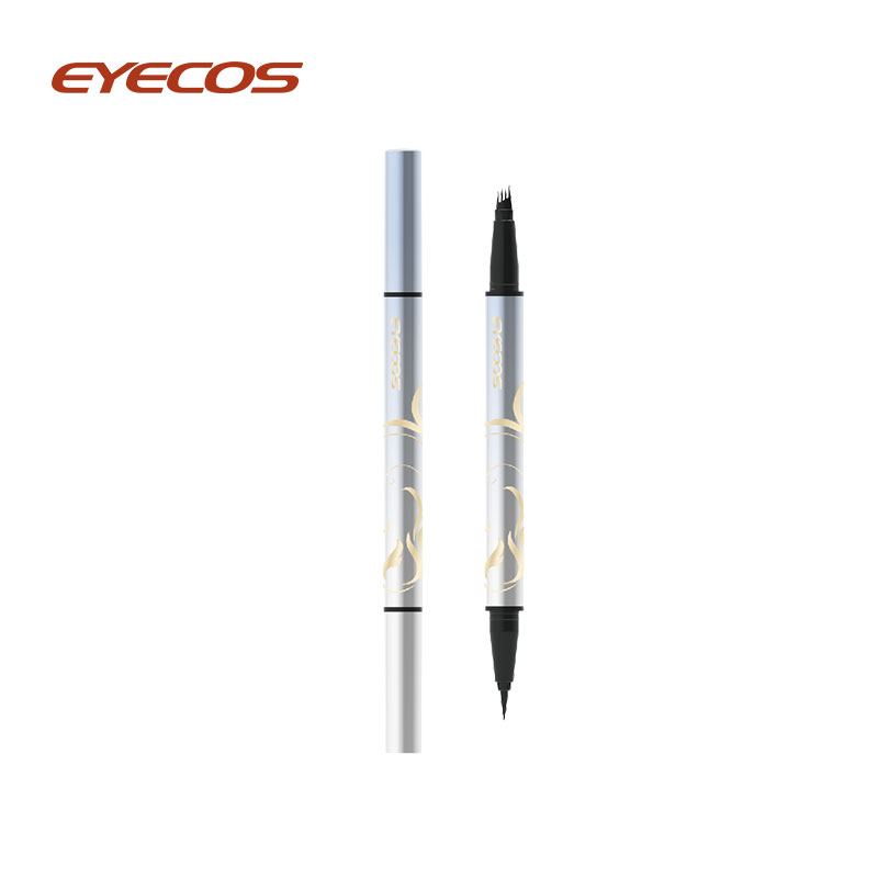 Multifunktionel Liquid Eyeliner Pen+ Eyebrow Pencil 4 Brush